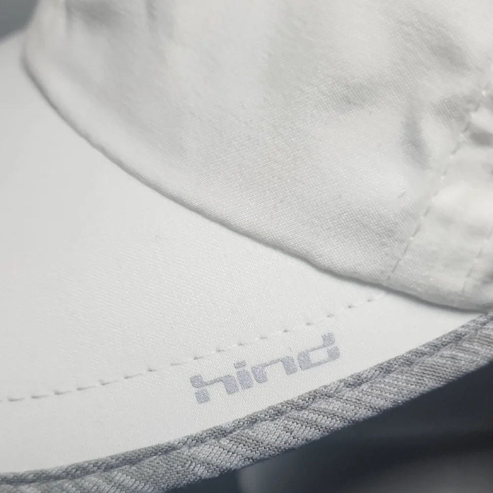 Hind White Cap with Gray Trim